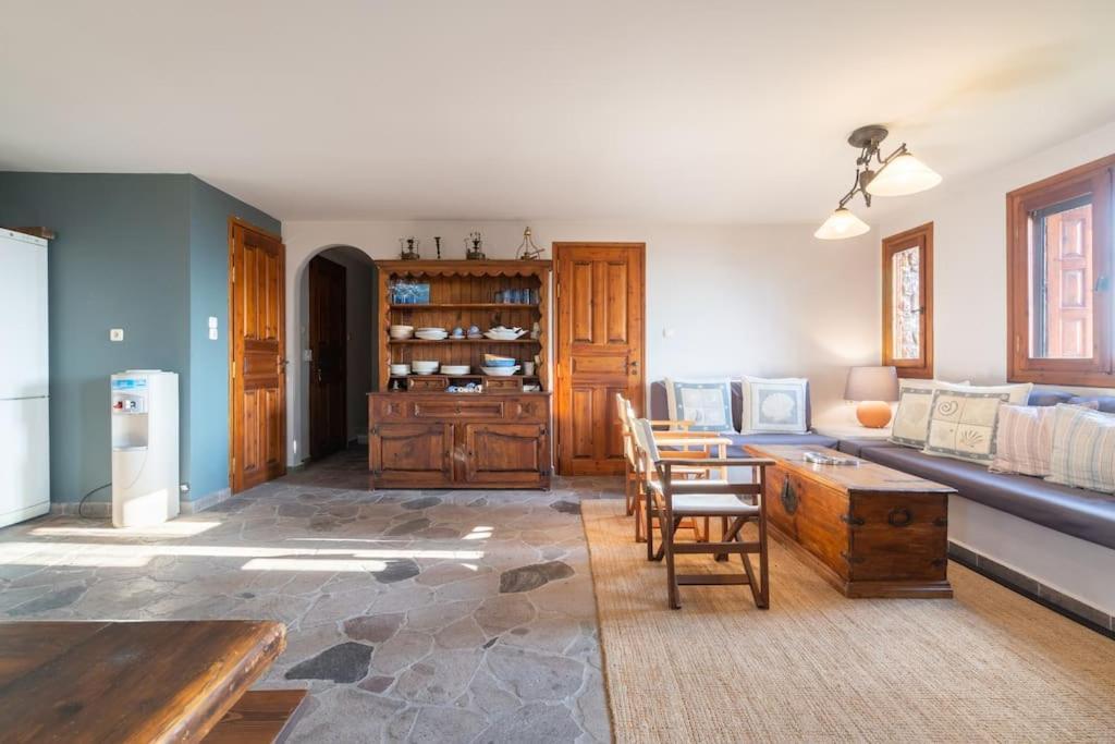Stone Sunset Villa Sfentouri Bagian luar foto